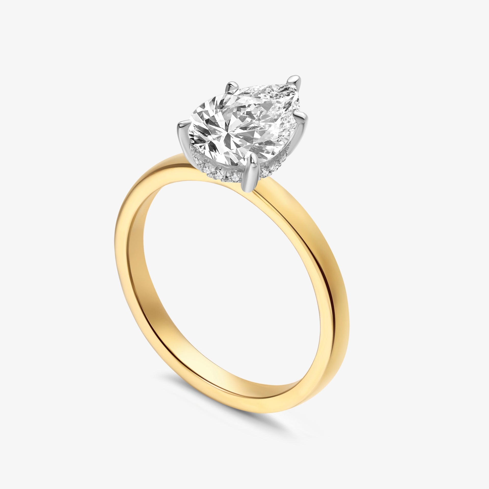 Promise Pear-cut Diamond Ring in 18k Gold