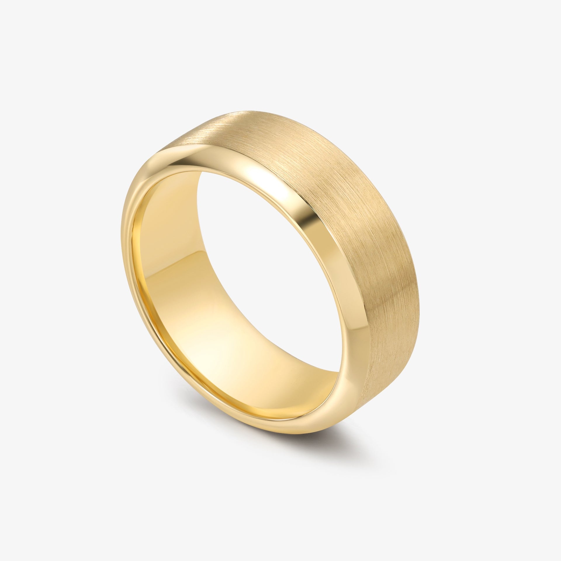 Promise Matt Band Ring in 18k Gold (7mm)