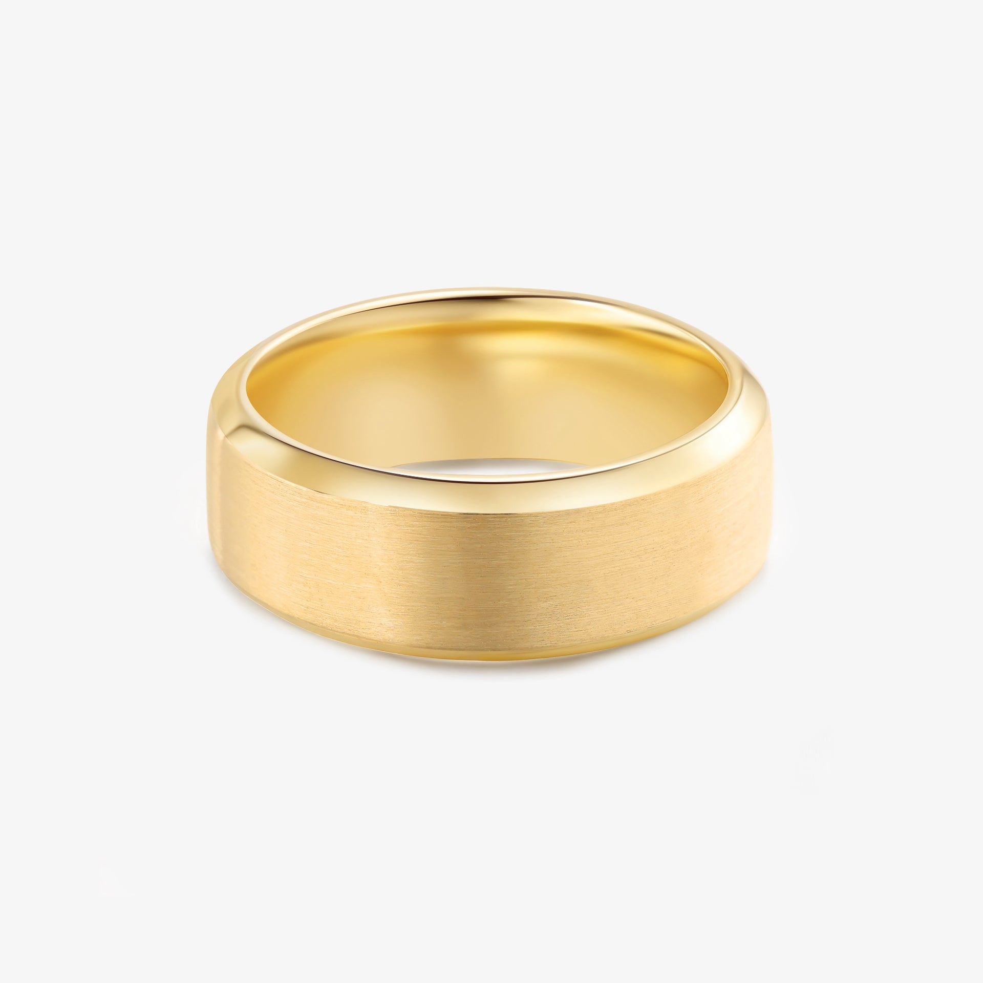 Promise Matt Band Ring in 18k Gold (7mm)