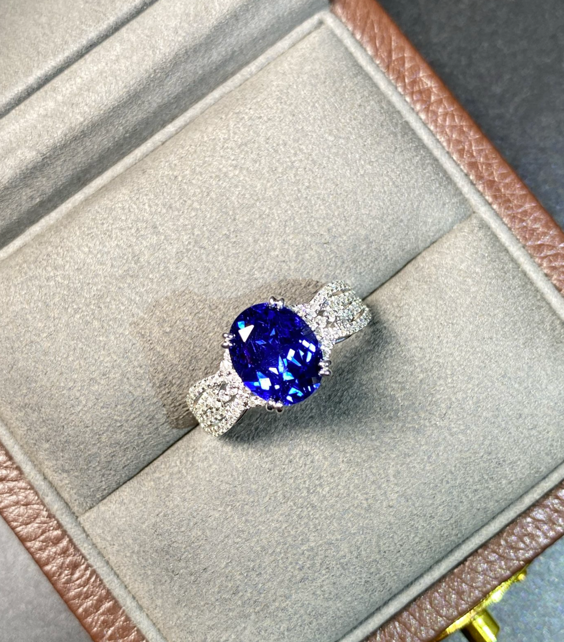 Vintage Inspired Blue Sapphire Ring