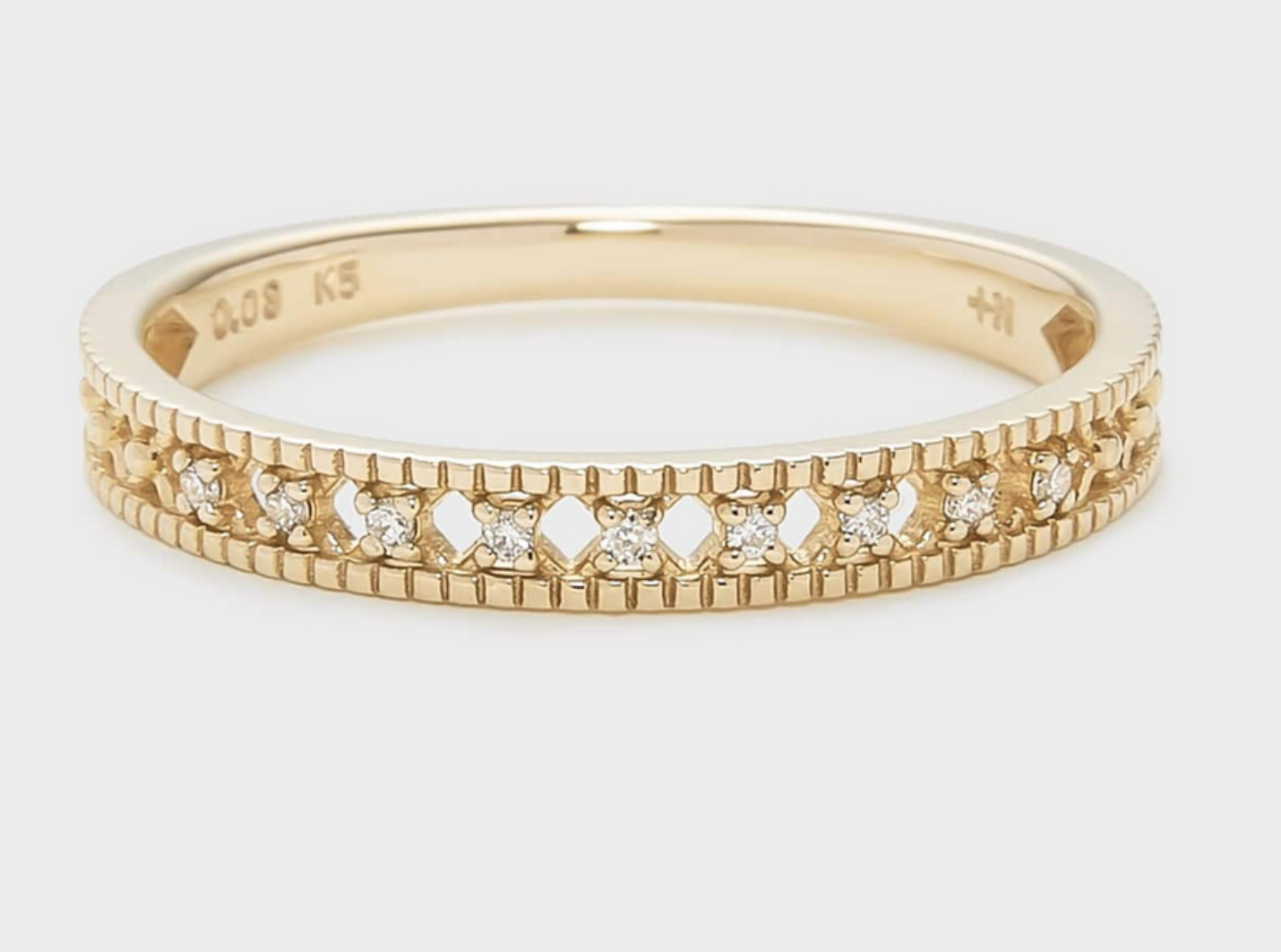 Meraki Band in 18k Gold with Lab Diamonds